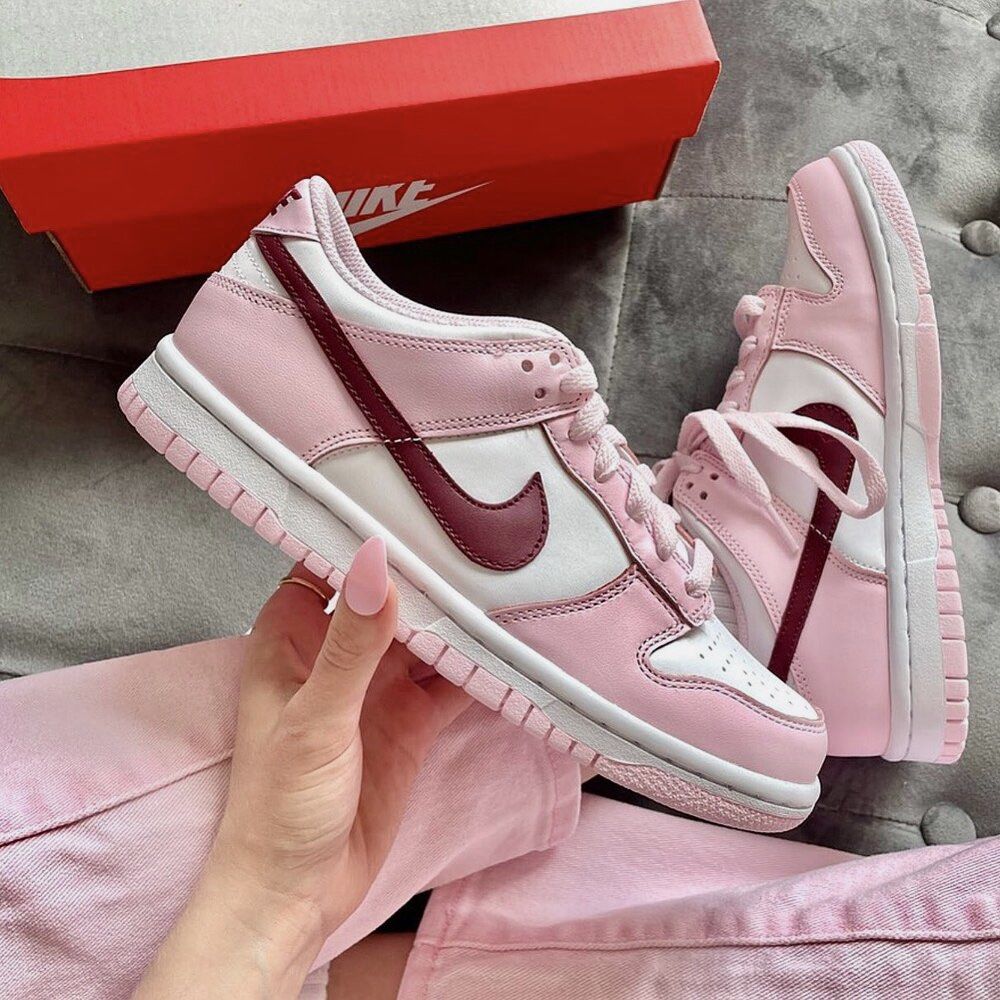 Nike Dunk Low “Pink Foam Red White” (W), Women's Fashion, Footwear,  Sneakers on Carousell