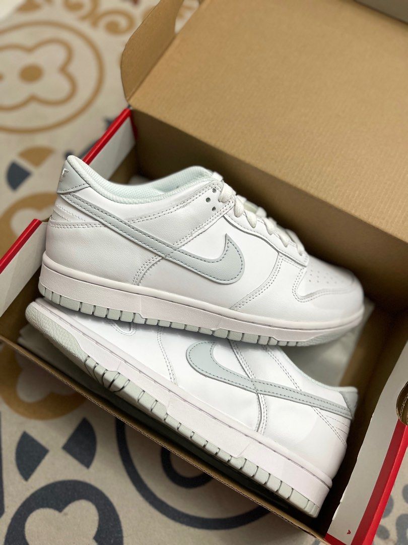 dunk low white pure platinum