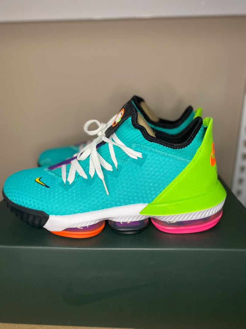 Lebron 16 low hyper jade total orange 2025