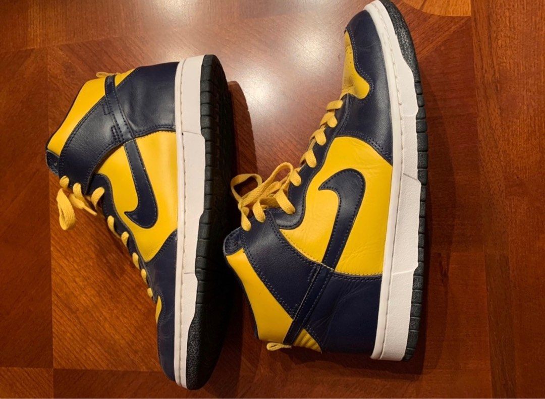 Nike Michigan Dunk High LE Midnight Navy 1999 | Varsity Maize 