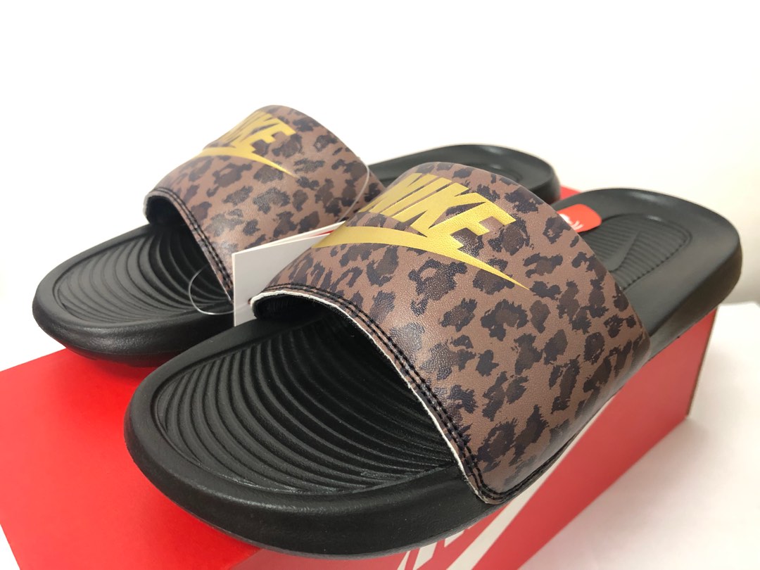 Nike Victori One Slides “Leopard-Archeo Brown”, Women's Fashion, Footwear,  Slippers and slides on Carousell