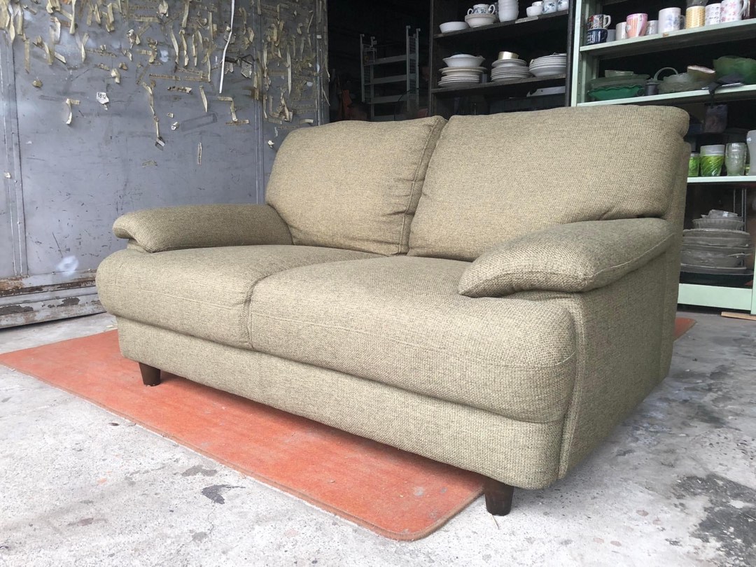 Nitori 2seater sofa 57L x 32W x 16H seat height inches Sandalan height