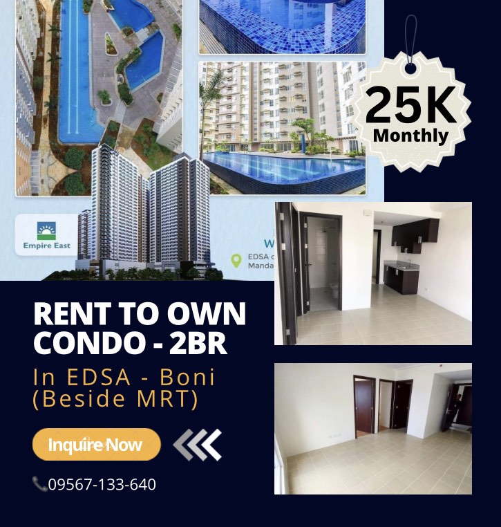 NO DP PRESELLING CONDO IN SHAW BLVD MANDALUYONG 2 BEDROOM PIONEER