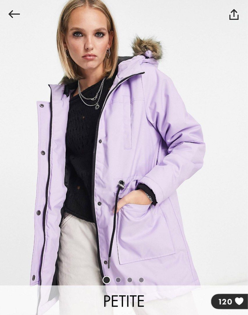Purple parka coat outlet