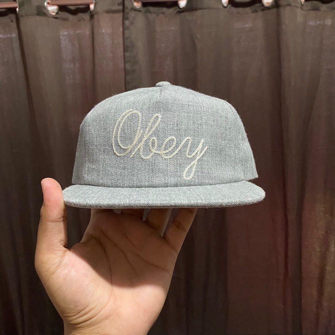 Obey leather strap hat sales