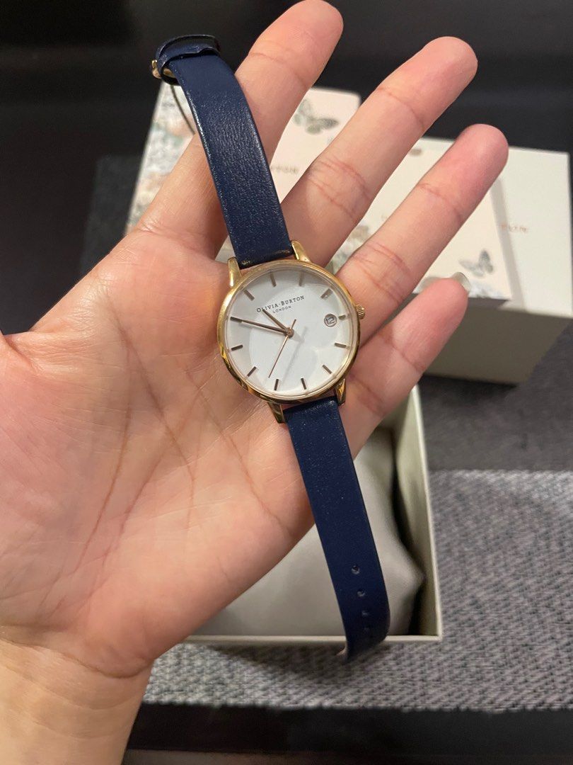 Navy olivia hotsell burton watch