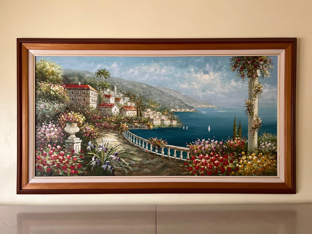 Painting with frame, Hobbies & Toys, Stationary & Craft, Art & Prints