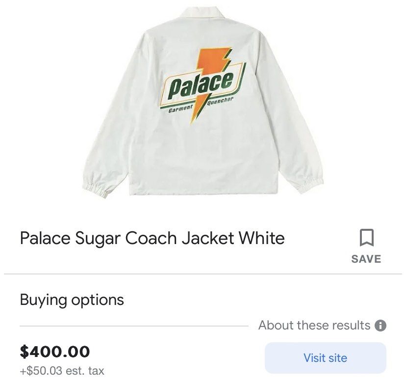 Palace Sugar Coach Jacket, Men's Fashion, Coats, Jackets and