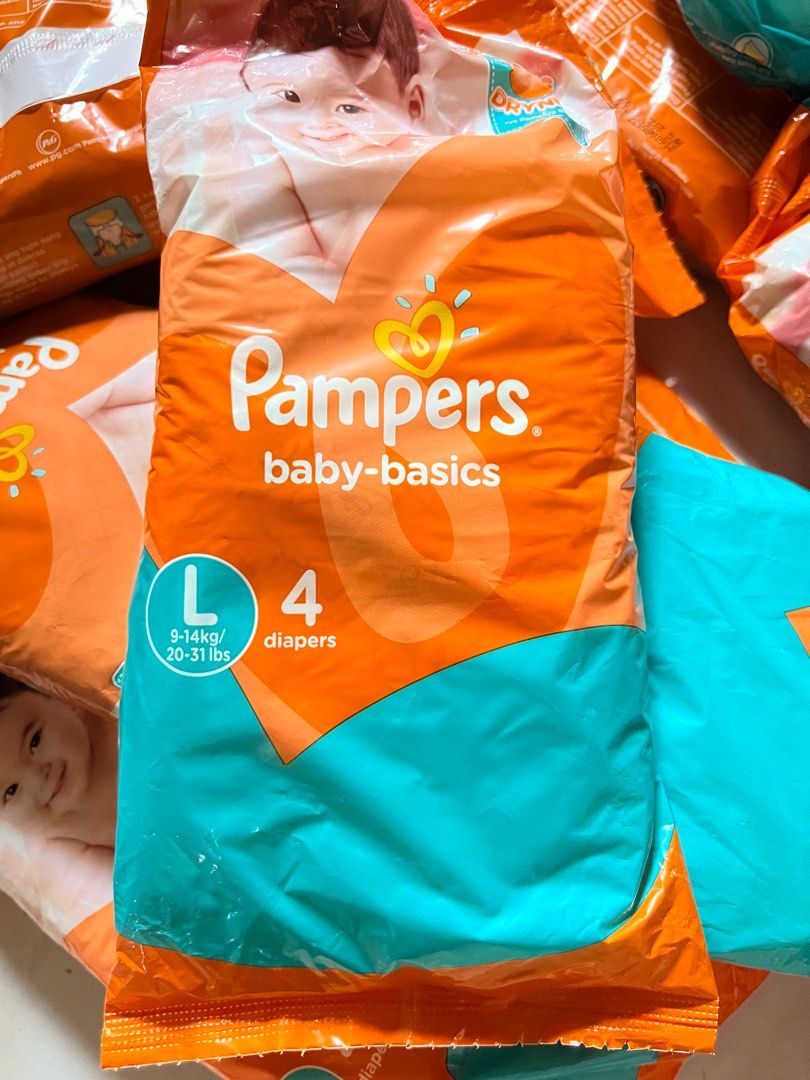 Pampers Baby Basic 45 packs Large, Babies & Kids, Bathing & Changing