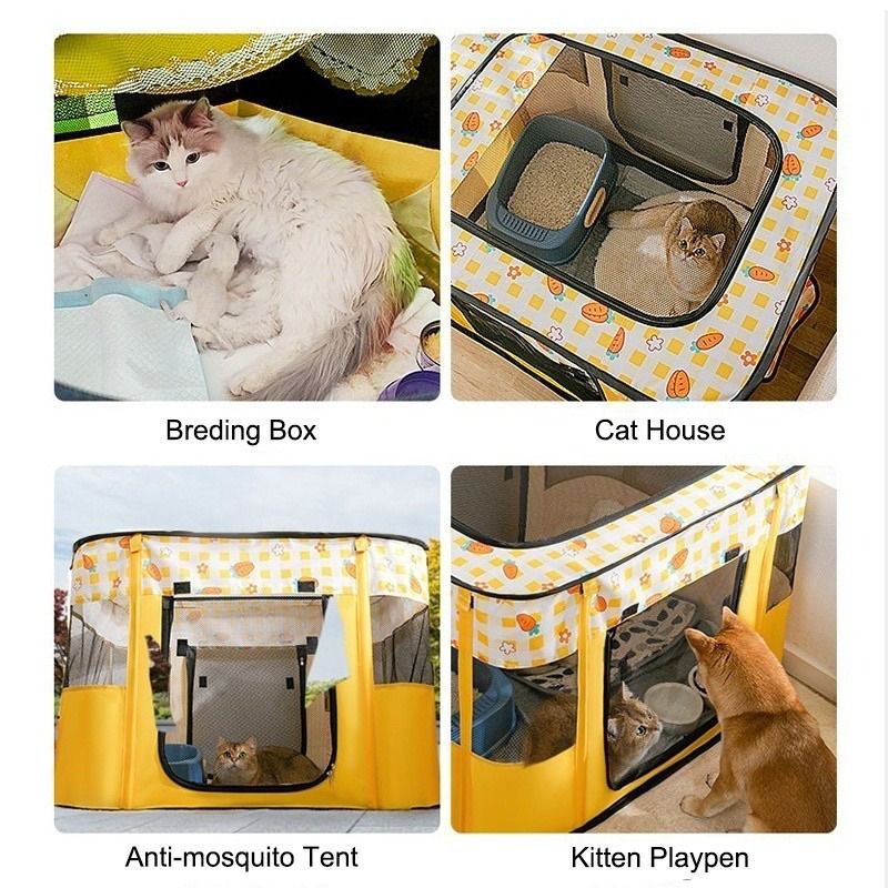 Pet Playpen tents rectangular shape foldable cat dog pet house