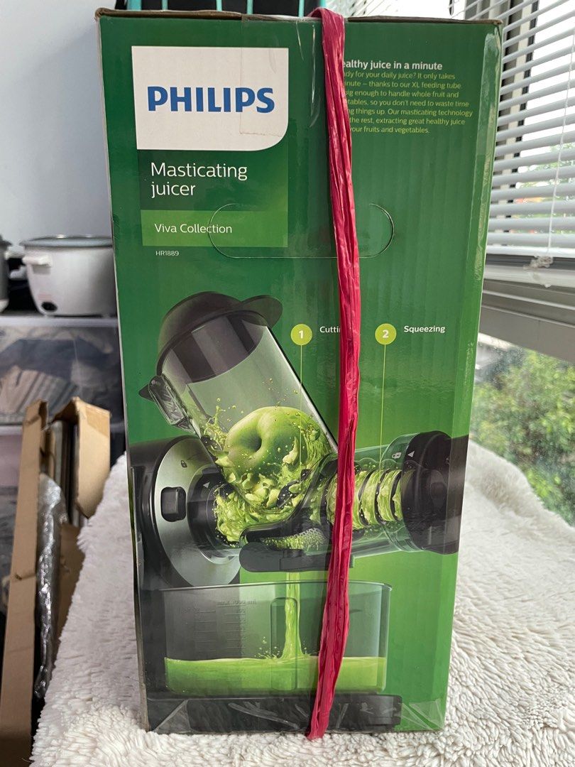 Philips Masticating Juicer brand new, TV & Home Appliances, Kitchen