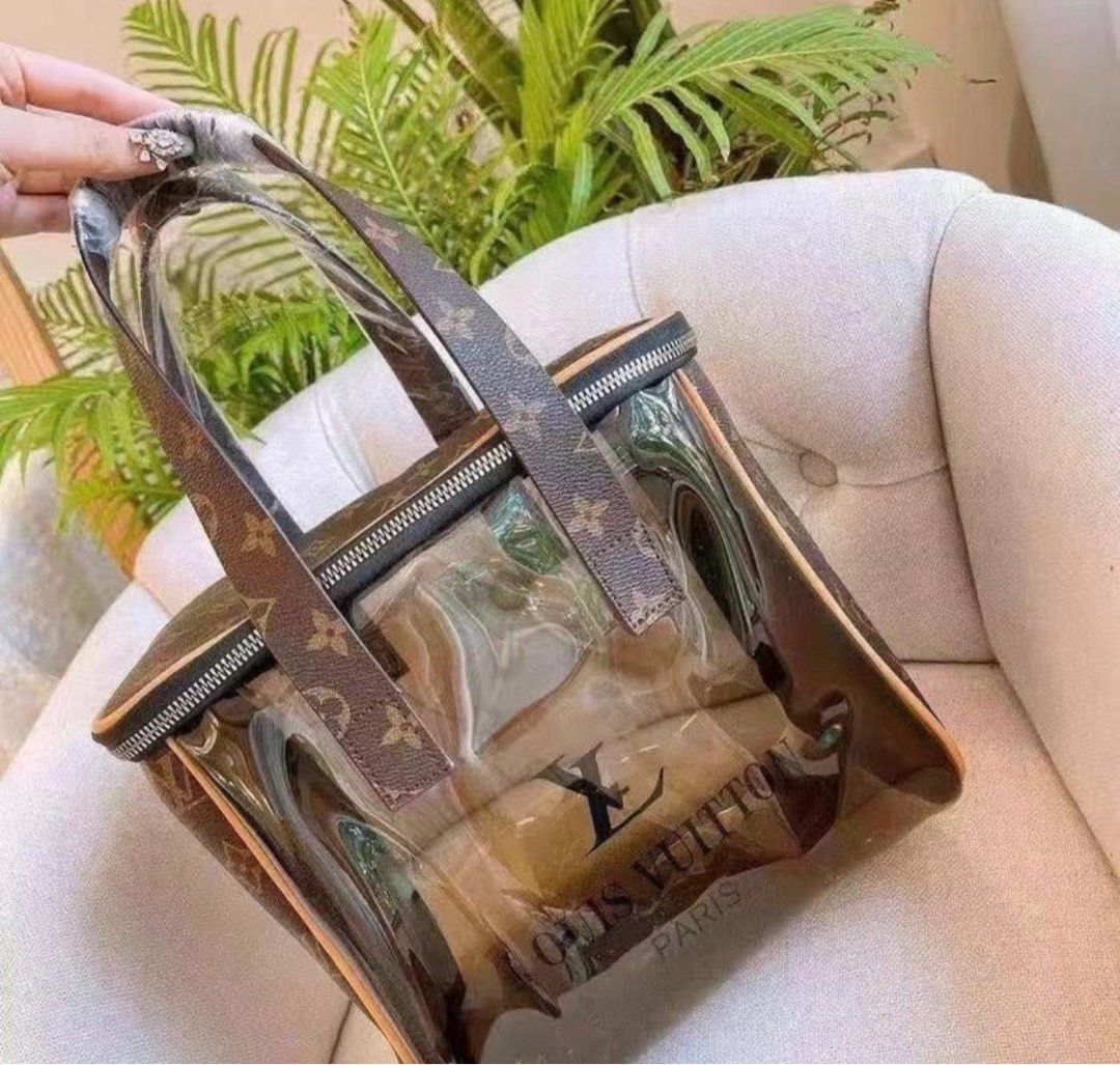LV TRANSPARENT BAG, Women's Fashion, Bags & Wallets, Beach Bags on Carousell