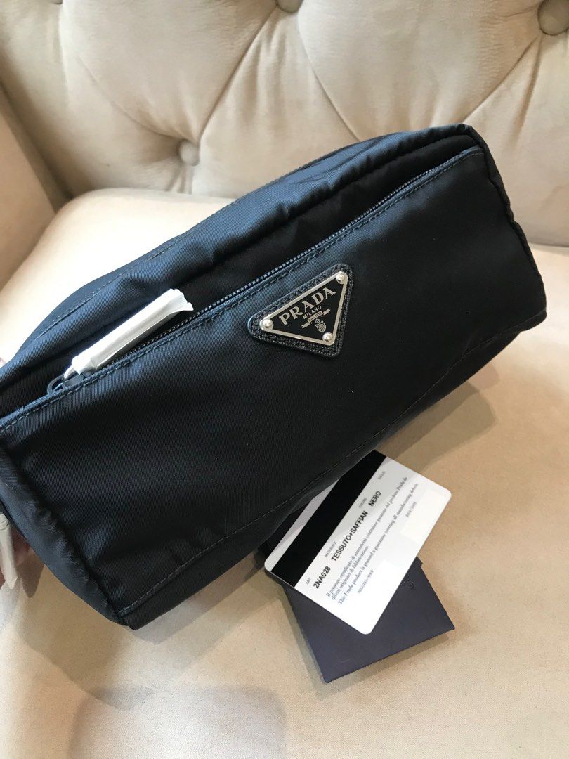 Prada travel pouch new arrivals
