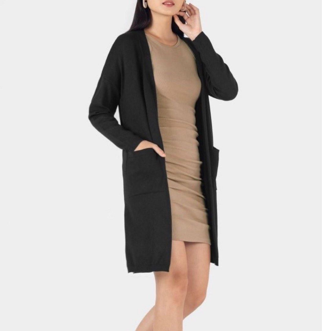 PREMIUM] Stylenanda Knitted Long Cardigan Long Sleeve Outerwear