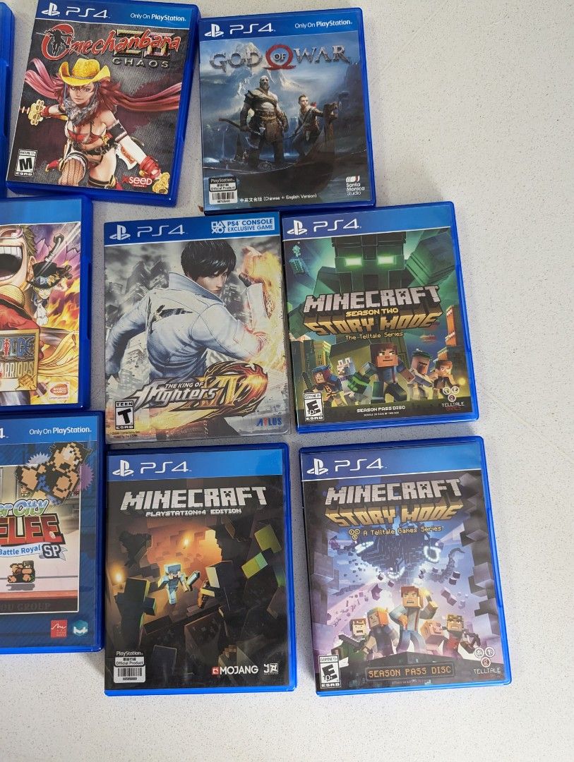 PS4 Games playstation 4 Minecraft story mode season 2 kings of fighters XIV  god of war rive city melee Rayman legend Stardew valley terraria  onechanbara one piece 3, Video Gaming, Video Games