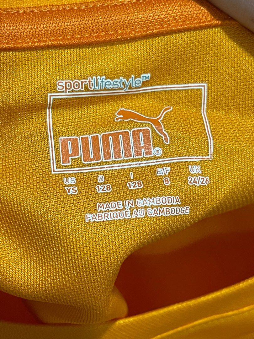 Puma sport lifestyle kids orange cheap