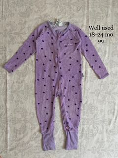 Purple star onesies sleepwear pajama for babies