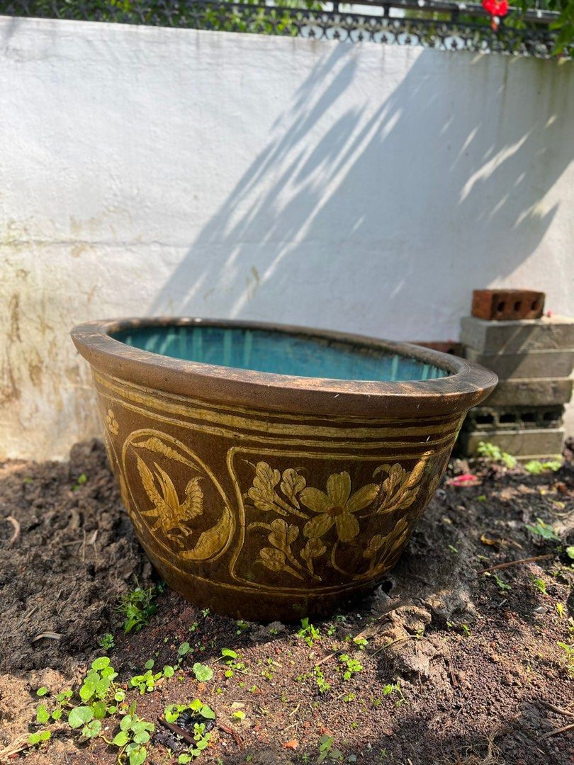 Rare Large Ceramic Pot, Furniture & Home Living, Gardening, Pots