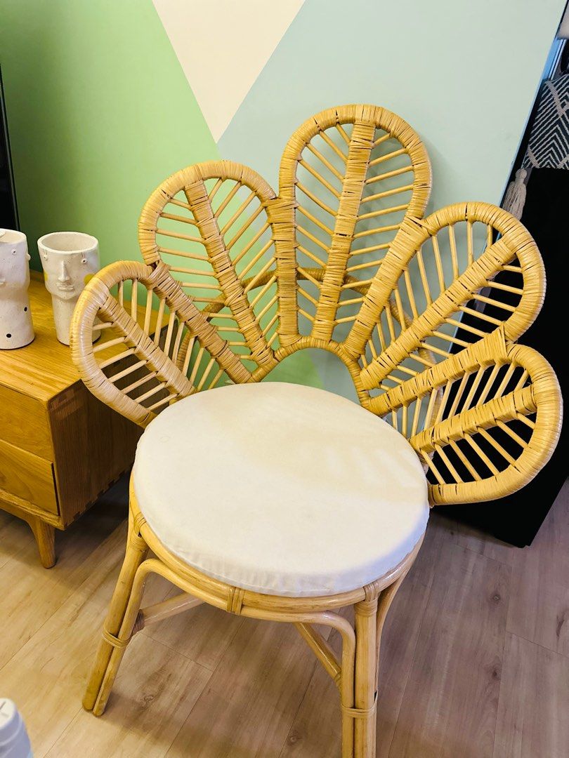 Rattan Leaf Chair, Furniture & Home Living, Furniture, Chairs on Carousell