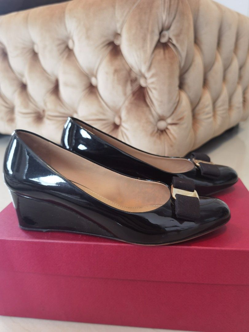 RAYA SALE Salvatore Ferragamo Mirabel Wedges Size 36