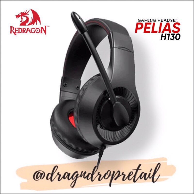 Redragon PELIAS H130 HMulti-Platform Wired Gaming Headset (Category: Headphones & Headsets) located in Quezon City. Submitted by dragndropretail (Listing ID 1226212210, Image 1). Description: ✅ 💯ORIGINAL ✅ Lightweight ergonomic design ✅ 40 millimeter directional drivers ✅ Intuitive Volume Control on Headset ear cup ✅ Omni-directional physical noise-cancelling microphone ✅ Multi-platform gaming Headset ✅ Soft Earpads ✅ Comfortable Over-The-Ear Cu