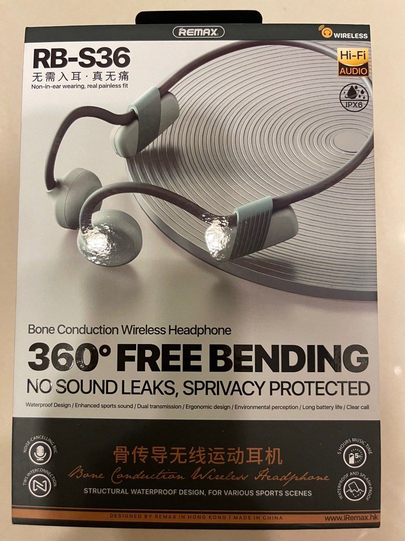 Remax Bone Conduction Wireless Headphone, Audio, Earphones on Carousell