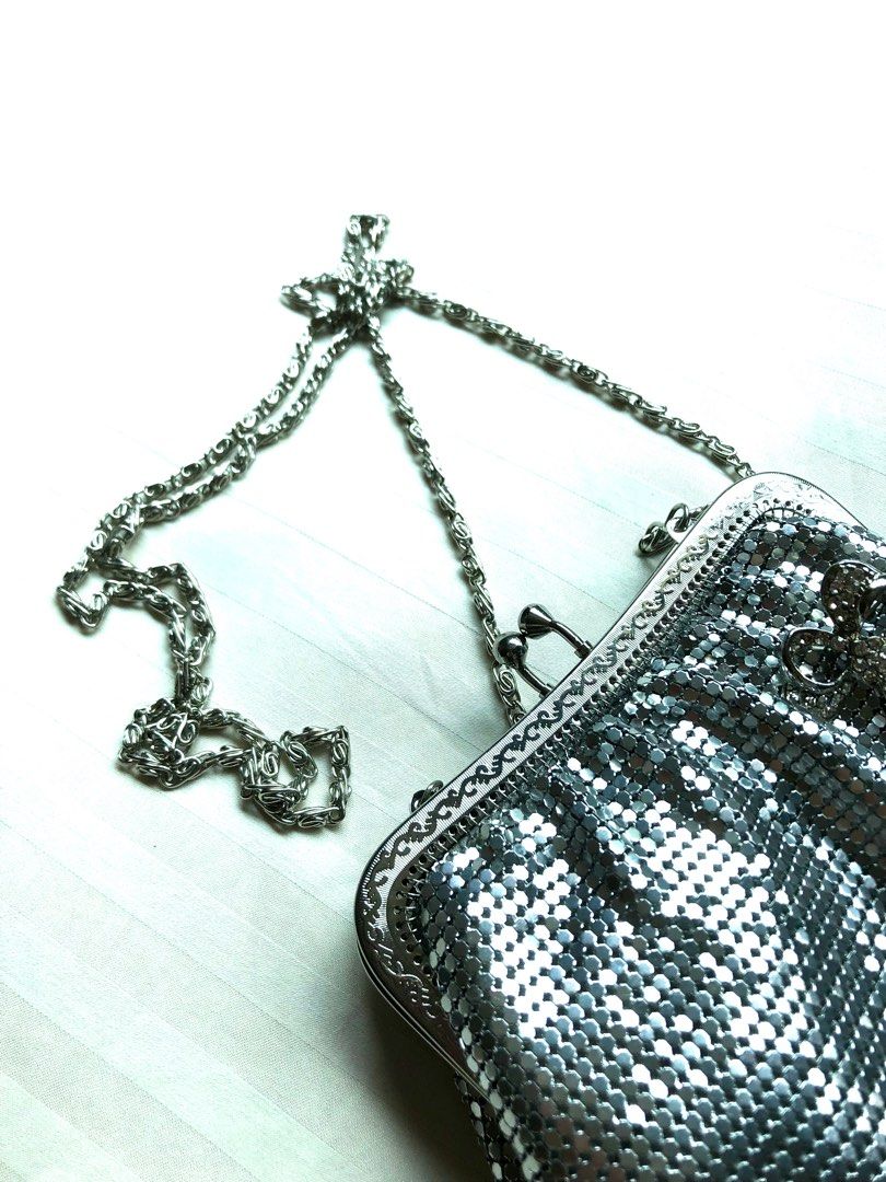 River island silver clutch hotsell