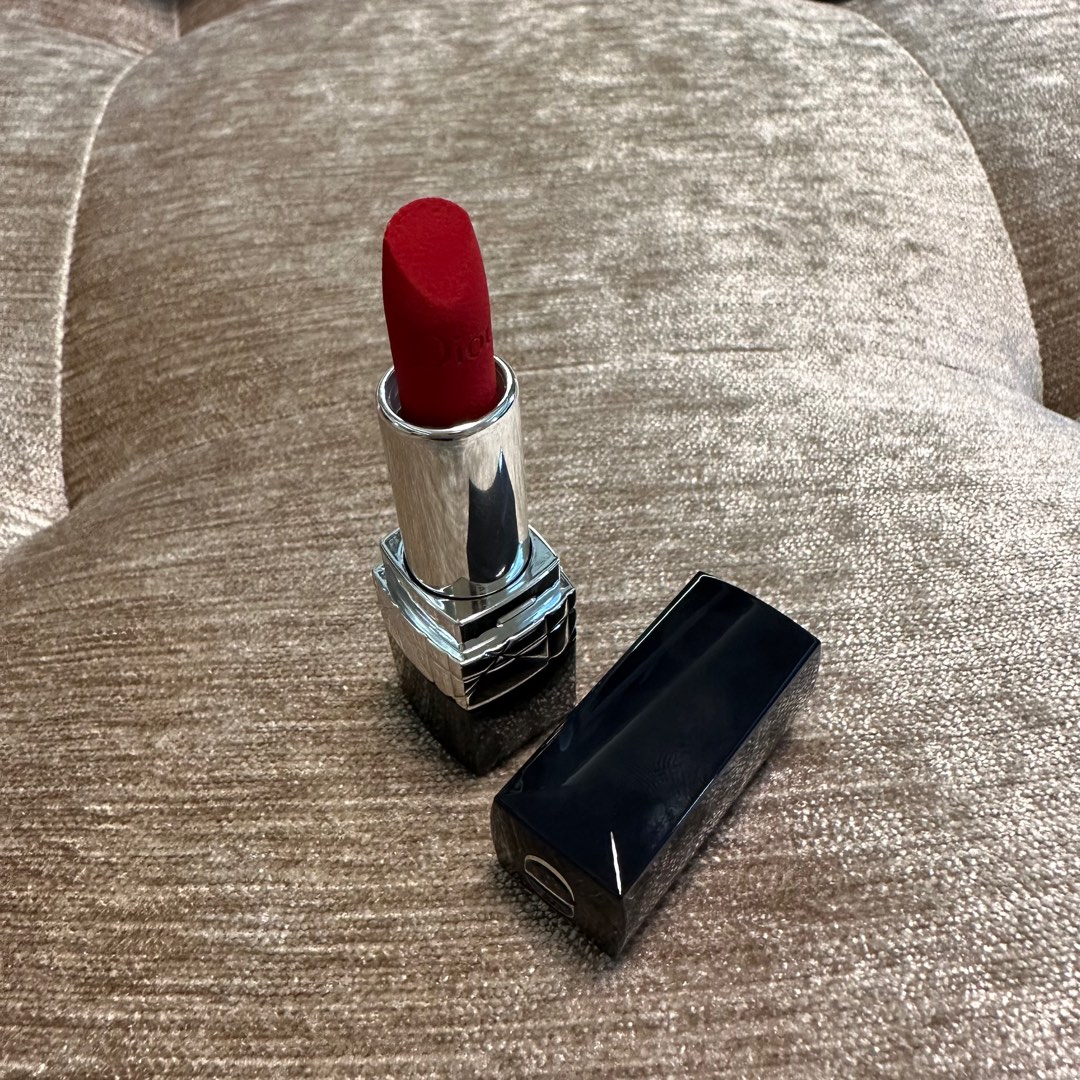 Rouge Dior Lipstick Mini in 999 Velvet, Beauty & Personal Care, Face