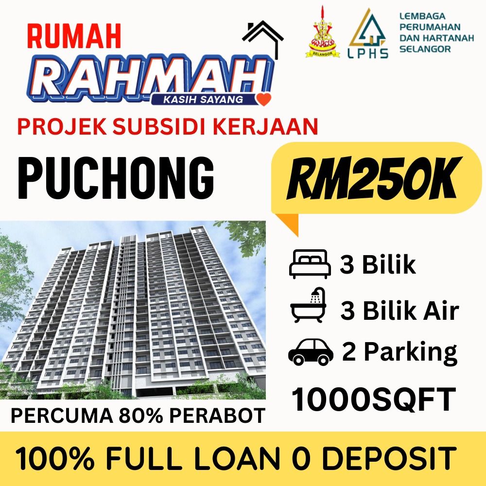 Rumah Selangorku Puchong 250K 1000sqft, Property, For Sale on Carousell