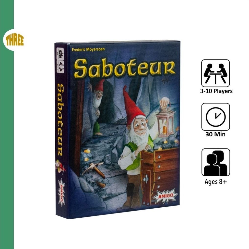 Saboteur Card Game family game party game, Hobbies & Toys, Toys & Games ...