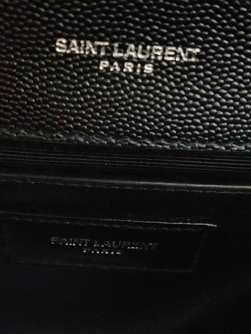 Saint Laurent ysl envelope medium chain bag in mix matelasse grain de ...