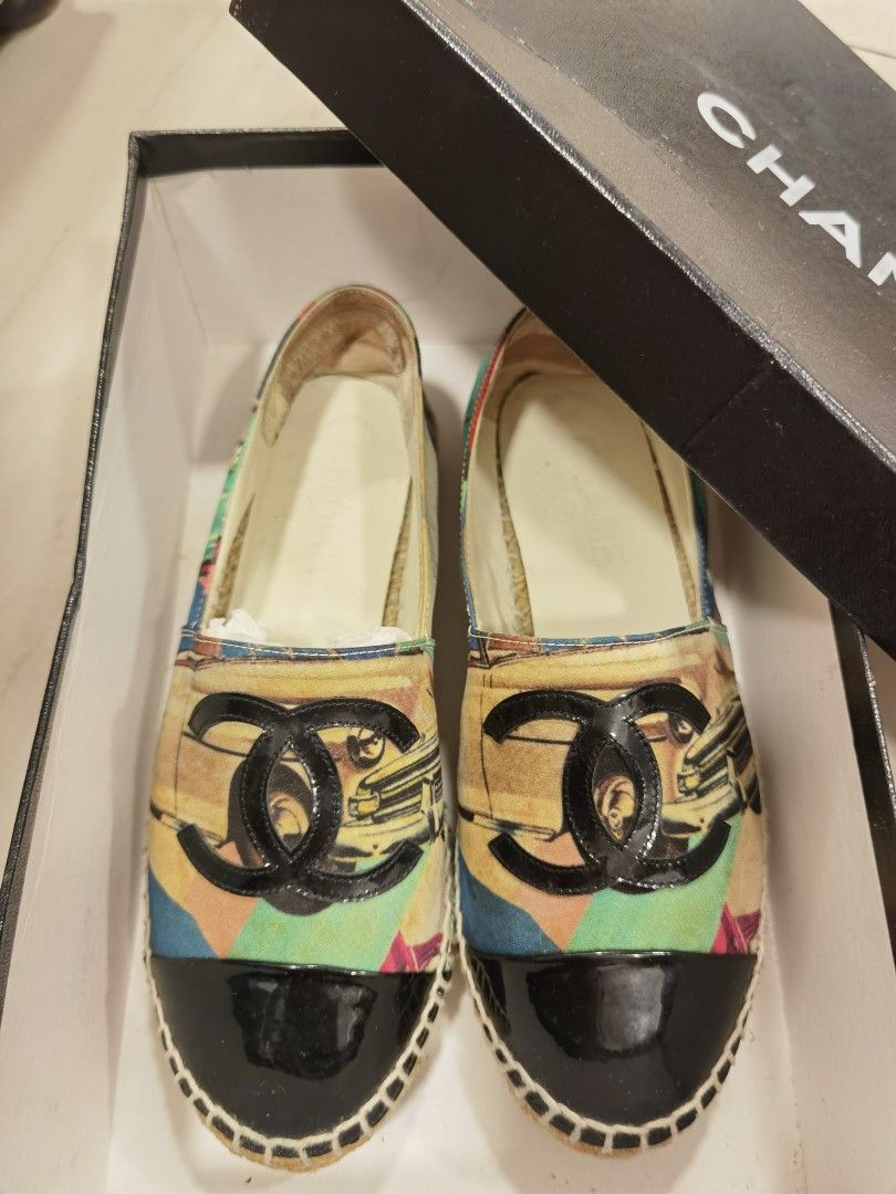 Chanel espadrille sale hot sale