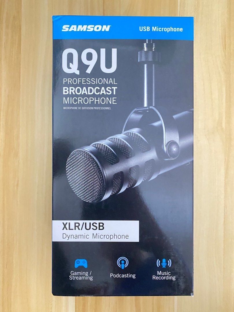 Samson Q9U Broadcast Dynamic Microphone XLR USB Input, Audio