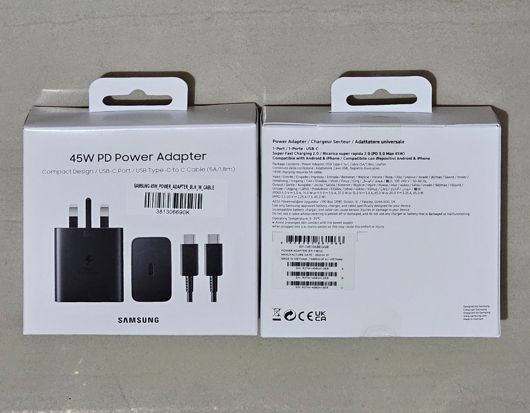Samsung 45W PD Adapter, Mobile Phones & Gadgets, Mobile & Gadget ...