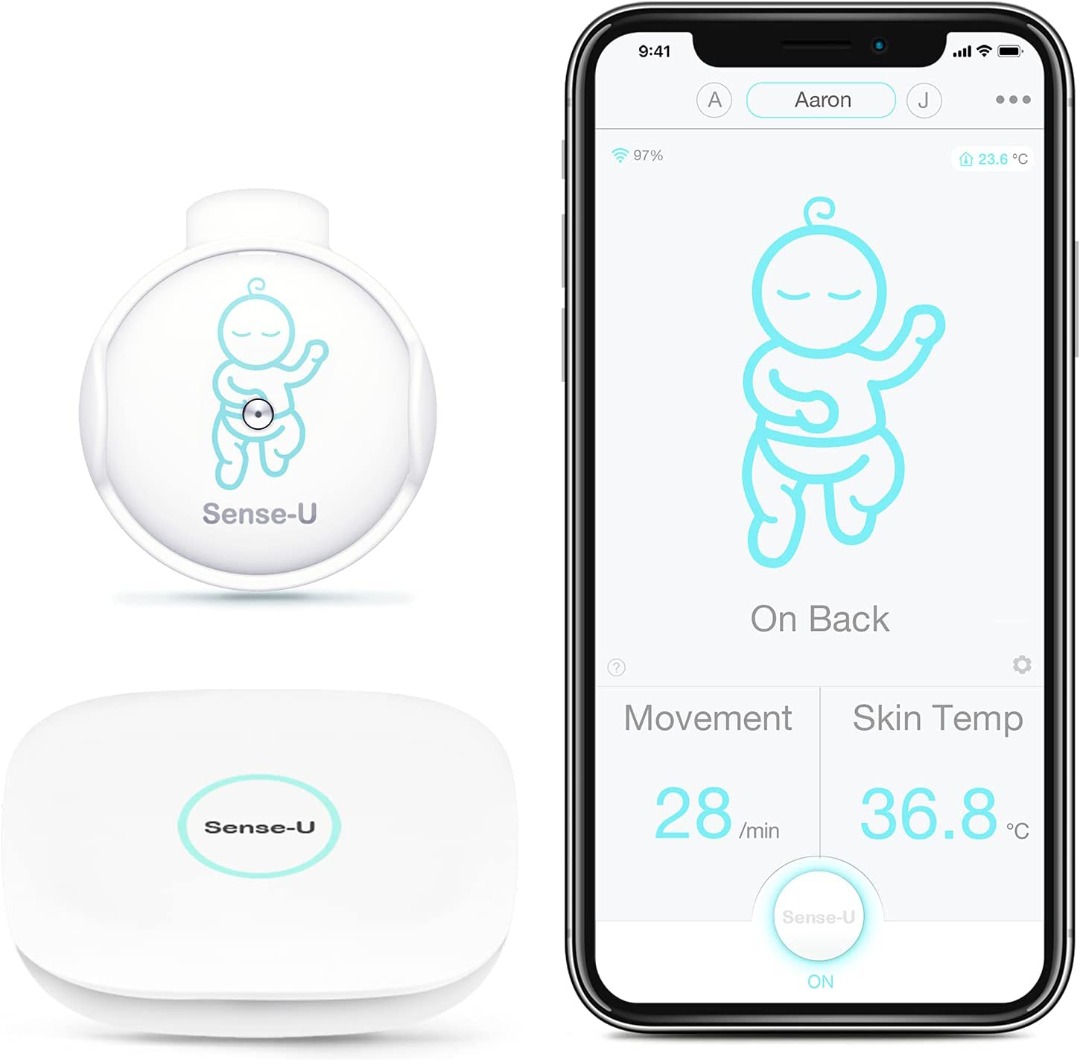 SenseU Smart Baby Monitor with Movement Temperature Stomach Sleeping