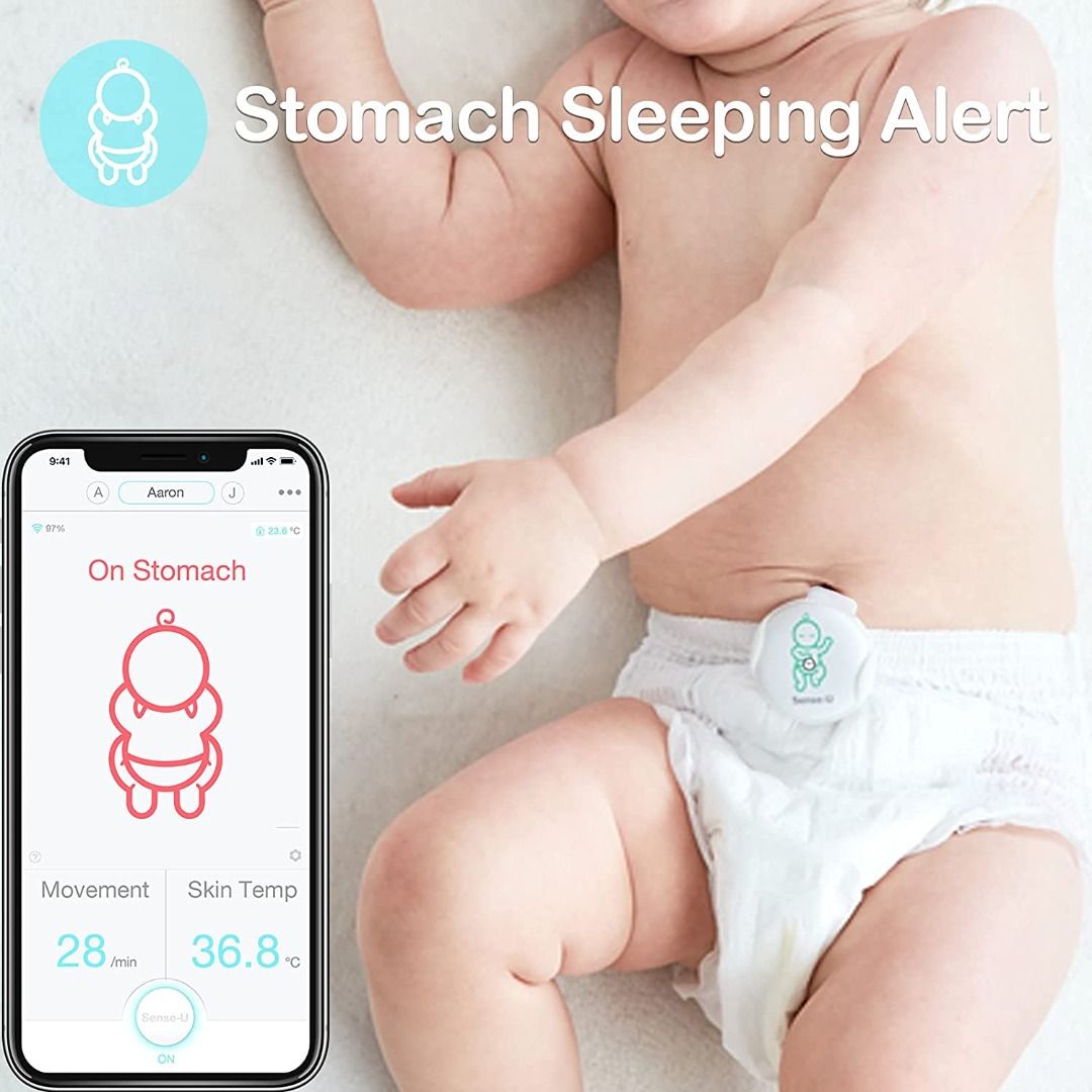 Sense-U Pro Baby Monitor - Monitoraggio Movimenti, Sonno E Temperatura Del Bambino - Foto 3
