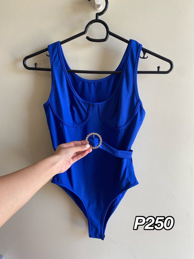 Shein blue one piece, Women's Fashion, Swimwear, Bikinis & Swimsuits on