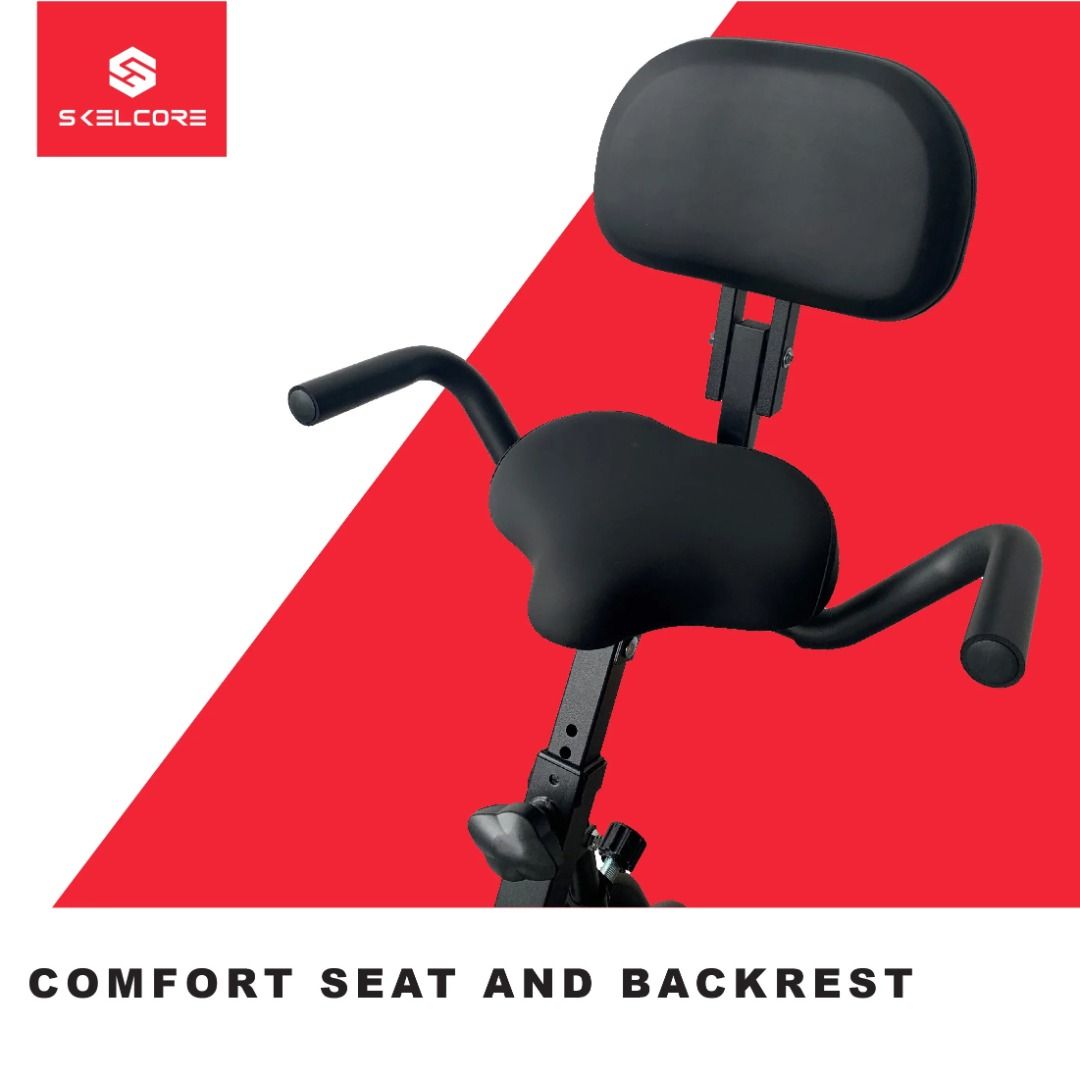 Skelcore 3 in 1 Folding Exercise Bike with 8 Resistance Levels