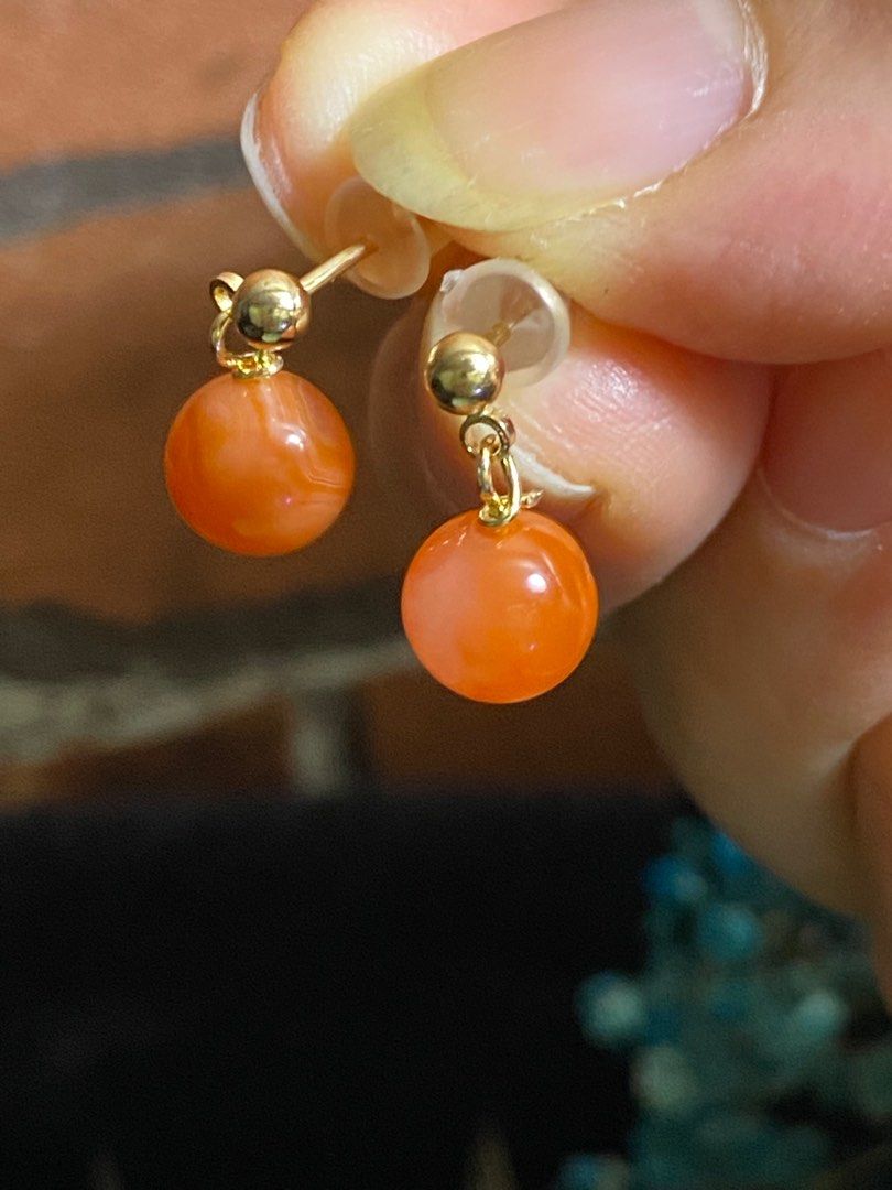 Red agate new arrivals earrings