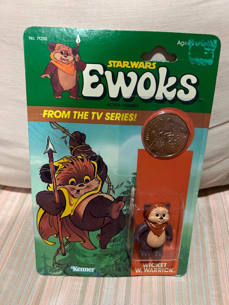 Star Wars 1985 vintage Ewoks Wicket w. Warrick moc brand new cartoon tv series kenner, Hobbies