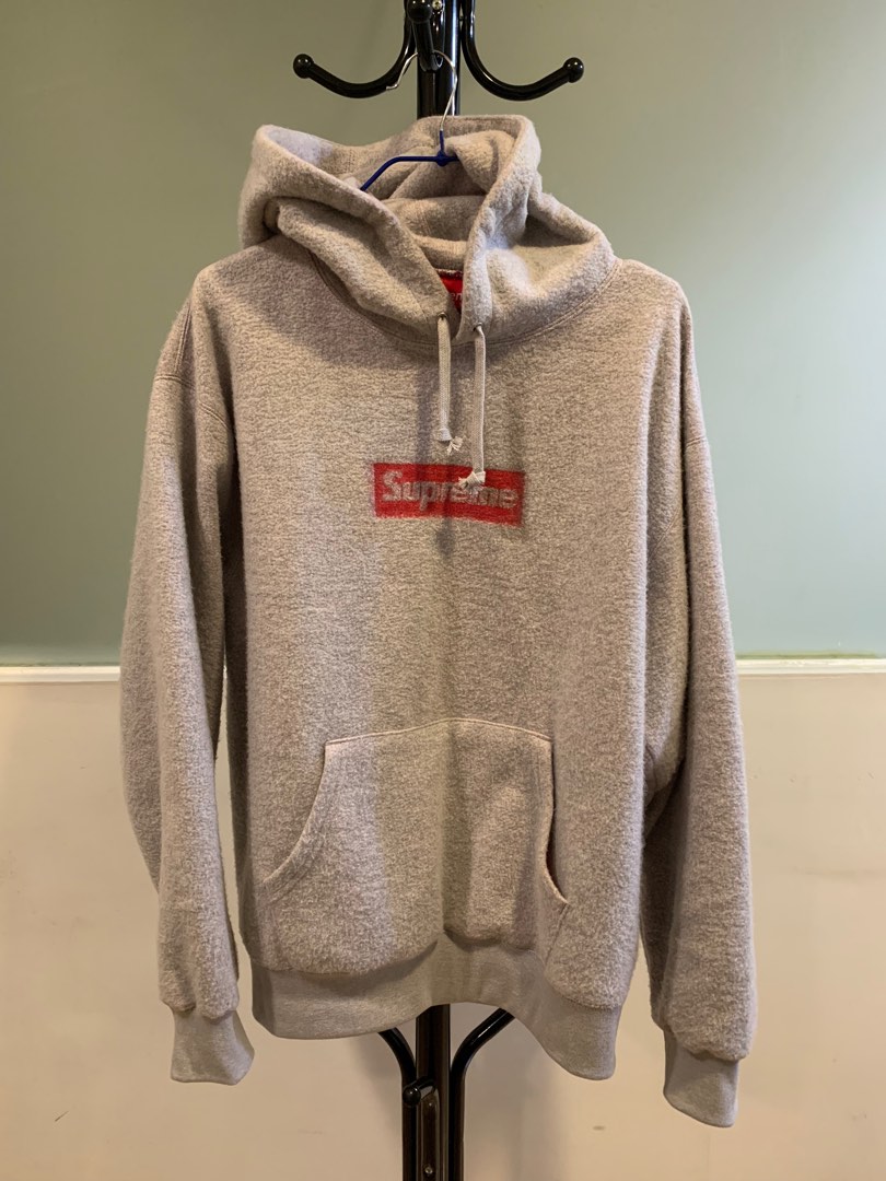 Supreme Inside Out Box Logo Hoodie 連帽衛衣 反穿 Bogo 長袖 灰 wtaps bape carhartt 參考