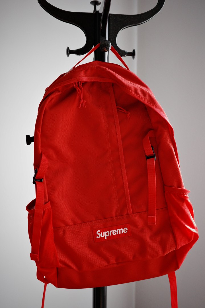 Supreme ss18 new arrivals red backpack