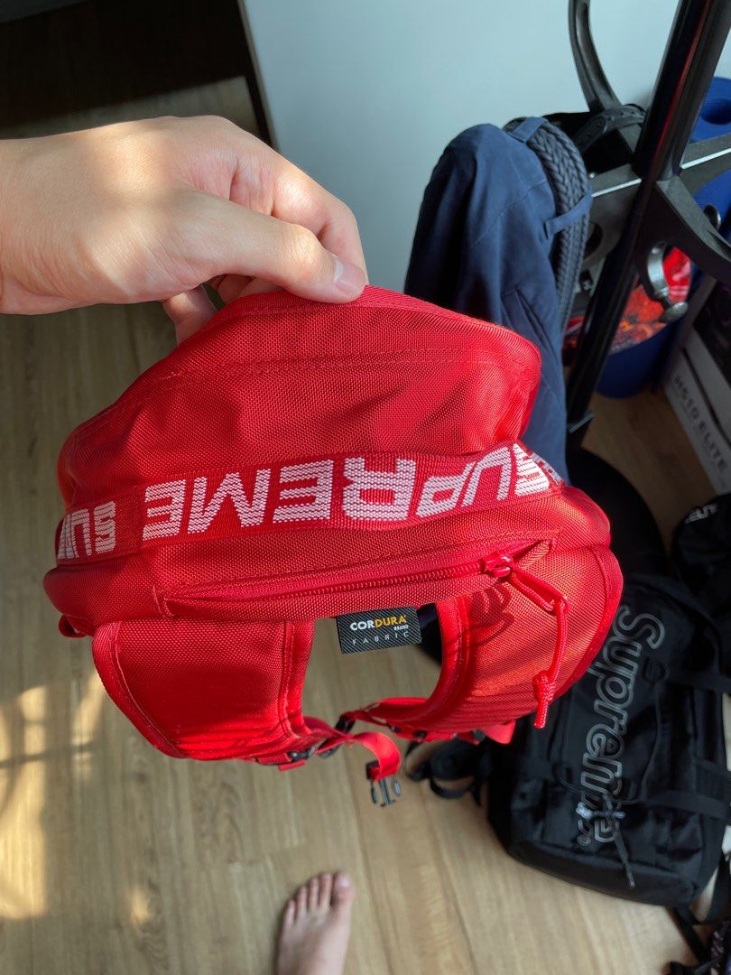 Supreme ss18 red top backpack