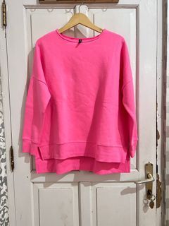 Sweater oversize pink stabilo