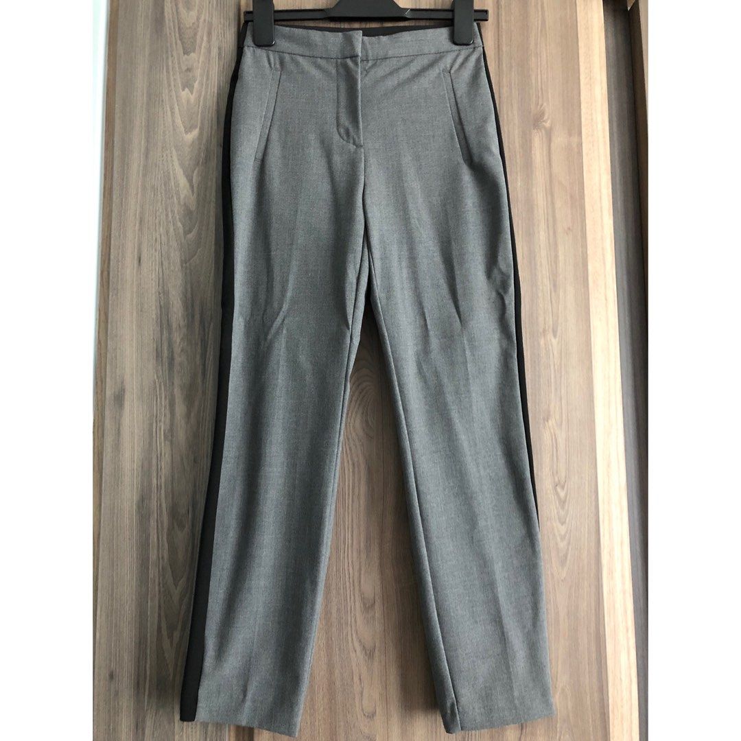 Sz XS Zara light grey cropped pants trousers, Women's Fashion, Bottoms, Other  Bottoms on Carousell
