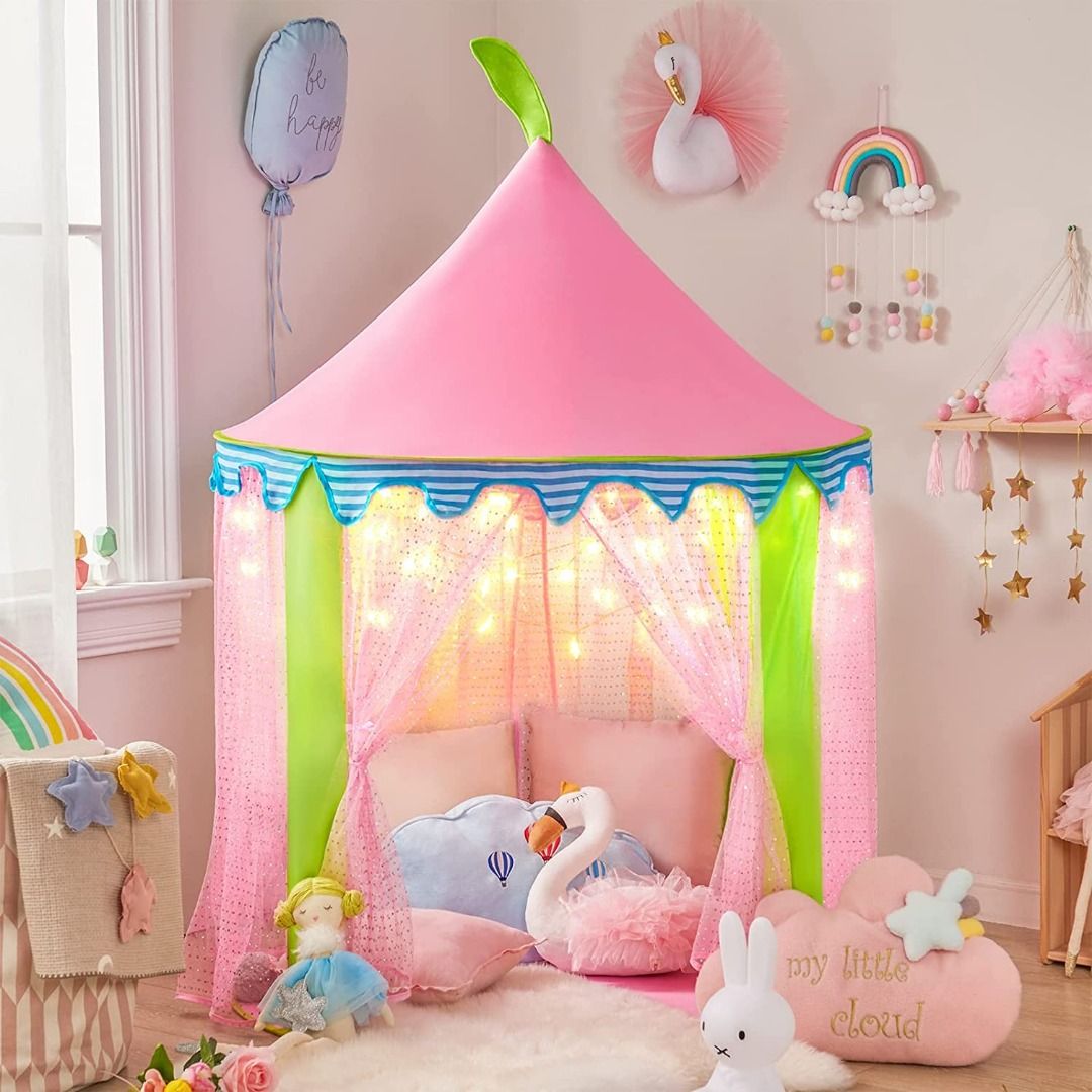 Girl tent 2025 with lights