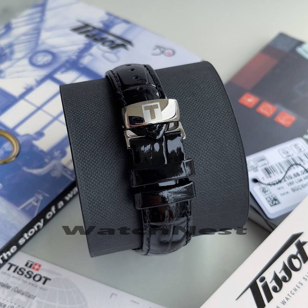 Tissot T Trend Couturier Lady Black Dial Silver Steel Strap Watch For Women - T035.210.11.051.00
