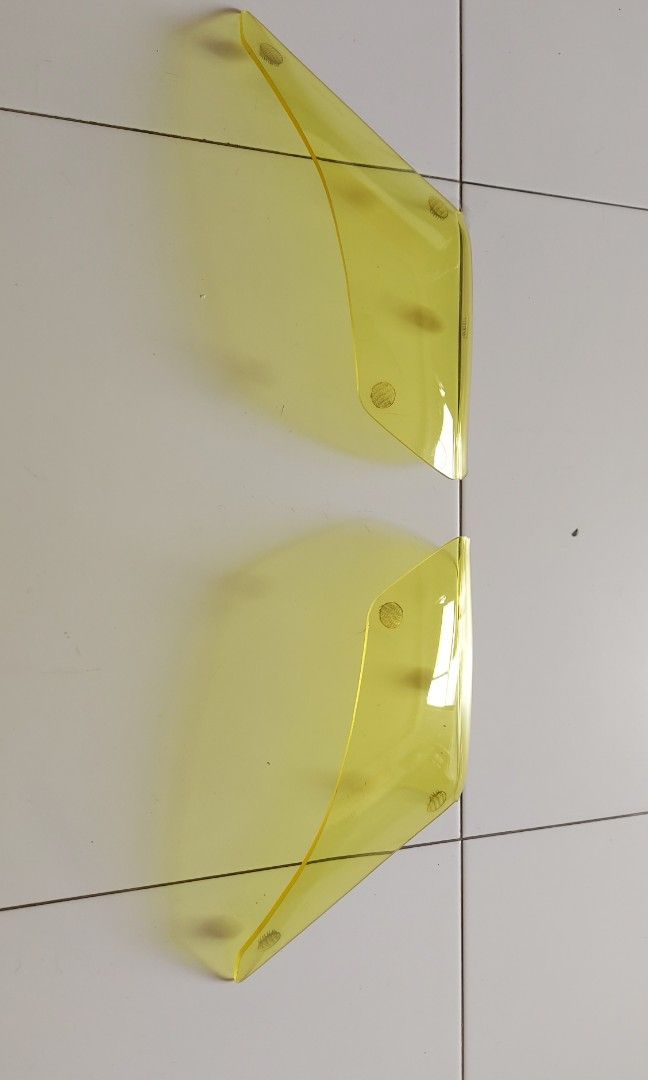 Tmax 530 yellow headlight protectors, Motorcycles, Motorcycle