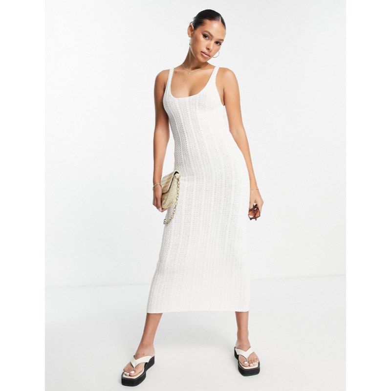 Topshop rib knit new arrivals midi dress