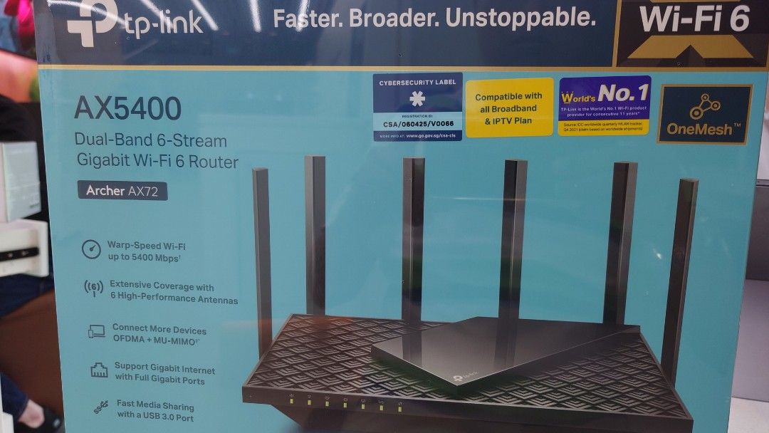 Warp Router TP Link AX5400 Wifi 6 Router (Still in shrink warp), Computers & Tech ...